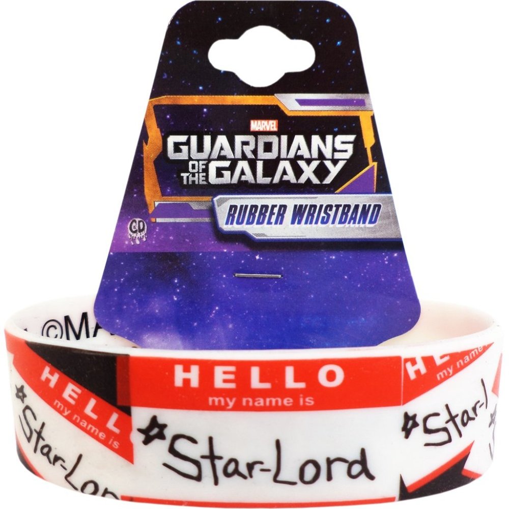 Guardians Of The Galaxy: "Hello, My Name Is: * Star-Lord" Rubber Wristband
